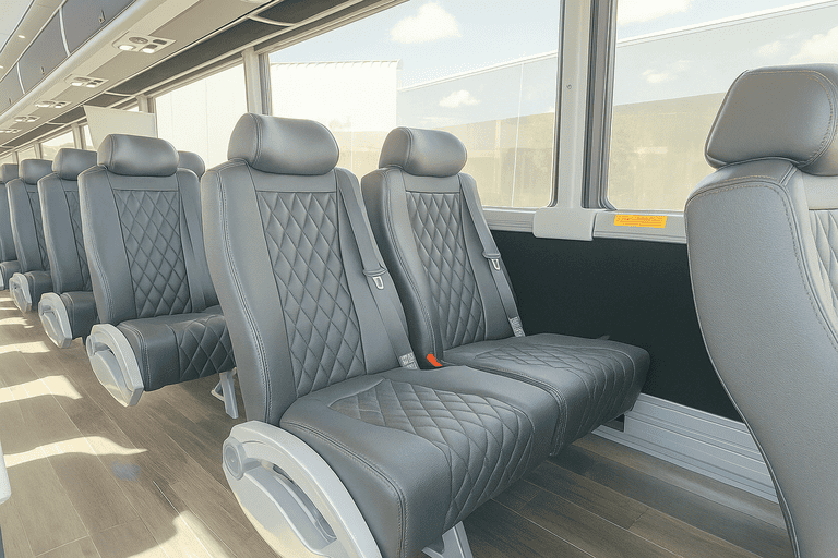 interior of Charter Bus Rental Old Bridge charter bus